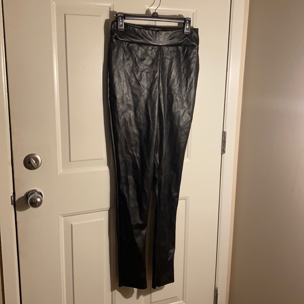 Pretty Little Thing Black Leather Pants